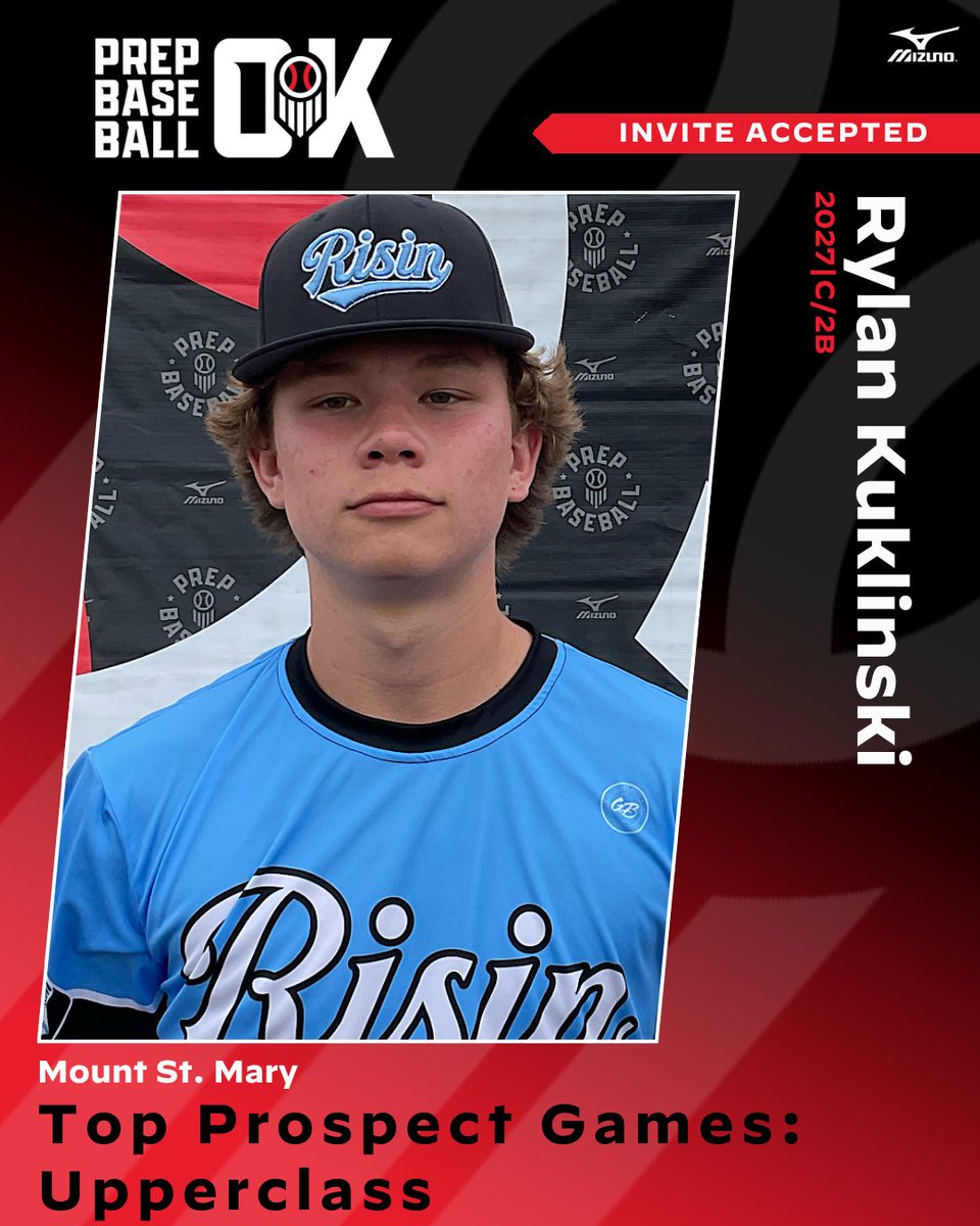 PBR Oklahoma (@prepbaseballok) on Twitter photo #OKTPGUPPER25 Invite Accepted β
C/2B Rylan Kuklinski (Mount St. Mary, 2027) is headed to the Oklahoma Top Prospect Games: Upperclass at Oral Roberts on June 3rd.
Request an invite to the premier event of the summer ‡οΈ
loom.ly/alTQTm4 // <a href="/RylanKuk/">Rylan Kuklinski</a> #OKTPGUPPER25 Invite Accepted β
C/2B Rylan Kuklinski (Mount St. Mary, 2027) is headed to the Oklahoma Top Prospect Games: Upperclass at Oral Roberts on June 3rd.
Request an invite to the premier event of the summer ‡οΈ
loom.ly/alTQTm4 // <a href="/RylanKuk/">Rylan Kuklinski</a>