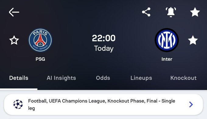 Prince Daniel Mburu (@princedanmburu) on Twitter photo <a href="/CarolRadull/">Carol Radull</a> The stage is set, the battle begins! Will PSG finally claim their first Champions League crown, or will Inter Milan’s experience prevail?
History favors PSG in Munich, but Inter’s resilience is undeniable. Who lifts the trophy tonight? #UCLFinal
#UCLFinal #PSGvsInter <a href="/CarolRadull/">Carol Radull</a> The stage is set, the battle begins! Will PSG finally claim their first Champions League crown, or will Inter Milan’s experience prevail?
History favors PSG in Munich, but Inter’s resilience is undeniable. Who lifts the trophy tonight? #UCLFinal
#UCLFinal #PSGvsInter