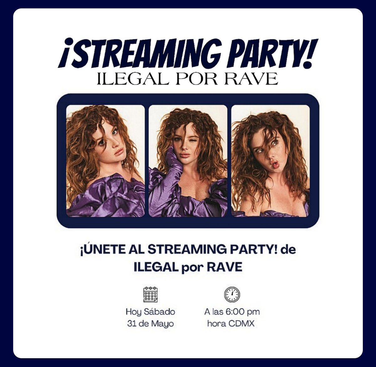 — Hola felinxs 🦁 Hoy Sábado 31 de Mayo, haremos un Streaming Party 💃 de 'Ilegal' por RAVE a las 6:00 PM (hora CDMX) 🕘

Para unirte, solo necesitas descargar la app 📲 'RAVE' (El link se compartirá minutos antes).

¡No te lo puedes perder! 🎶

<a href="/briggi_bozzooo/">Briggi Bozzo</a> #BriggitteBozzo