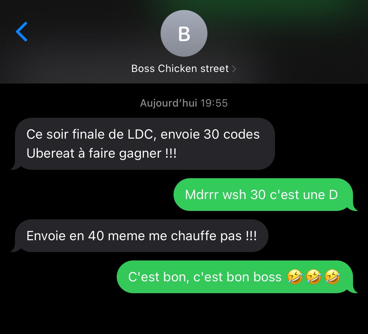 La famille 40 codes UBEREAT à faire gagner !
Like + RT et abonnez vous au compte on vous envoie ça !!!