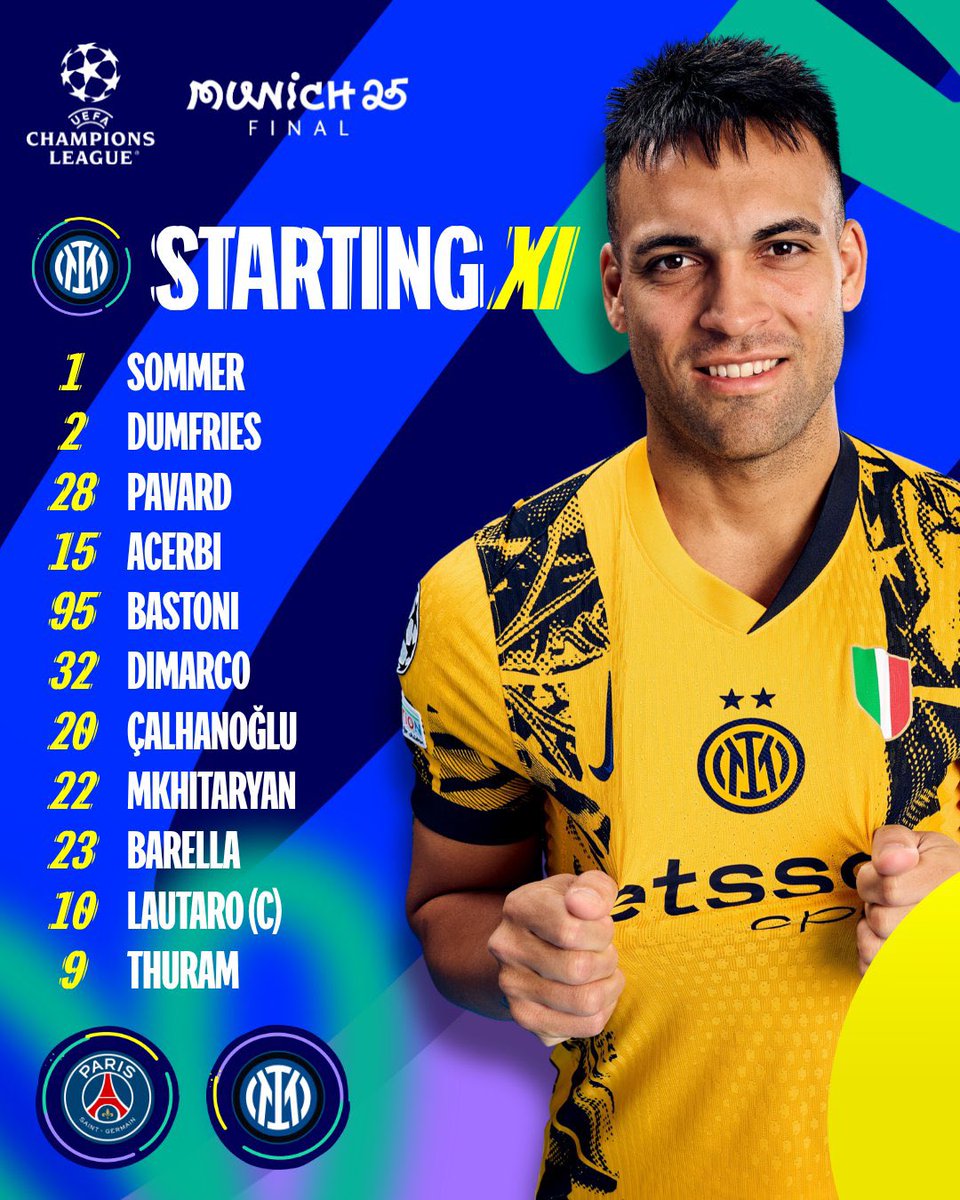 Starting XI 

#UCLfinal