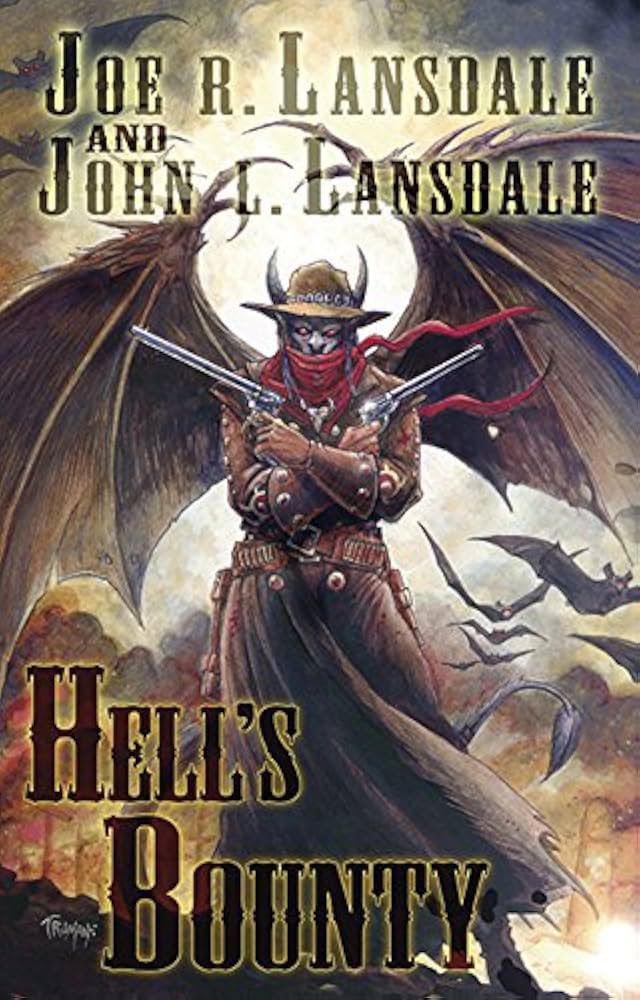SweetJohnny1960's tweet image. Sweet Johnny’s favorite genre is the weird western, and when it comes to western horror it don’t get no gooder than this collaboration from the notorious Lansdale brothers, John & champion mojo storyteller @joelansdale his own self.
amazon.com/Hells-Bounty-J…