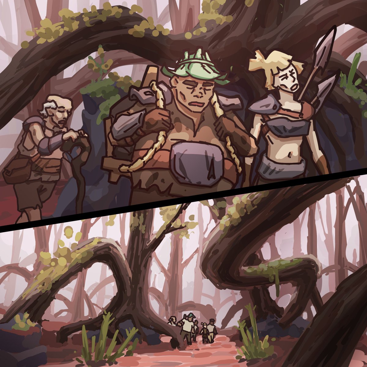 Decimus_TCG's tweet photo. 📚 BD DECIMUS #14 | « Oh une piscine ! »

Écrasés sous la chaleur étouffante au cœur d'un labyrinthe de lianes, un groupe d'aventuriers tombe sur étang mystérieux... ❓

⬇️ [1/4] https://t.co/1nX700SiOF