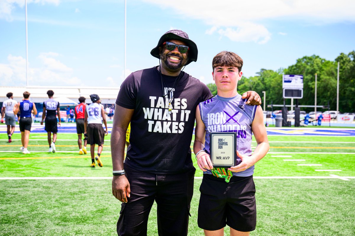 rylan_delaune6's tweet photo. Blessed to compete in @QBMechanix Iron Sharpens Iron camp this past weekend earning WR MVP competing with classes 2026-2029! @CAMP_HARDY @PrepRedzoneLA @JeritRoser @On3Recruits @247recruiting https://t.co/4hnNnyIq2V