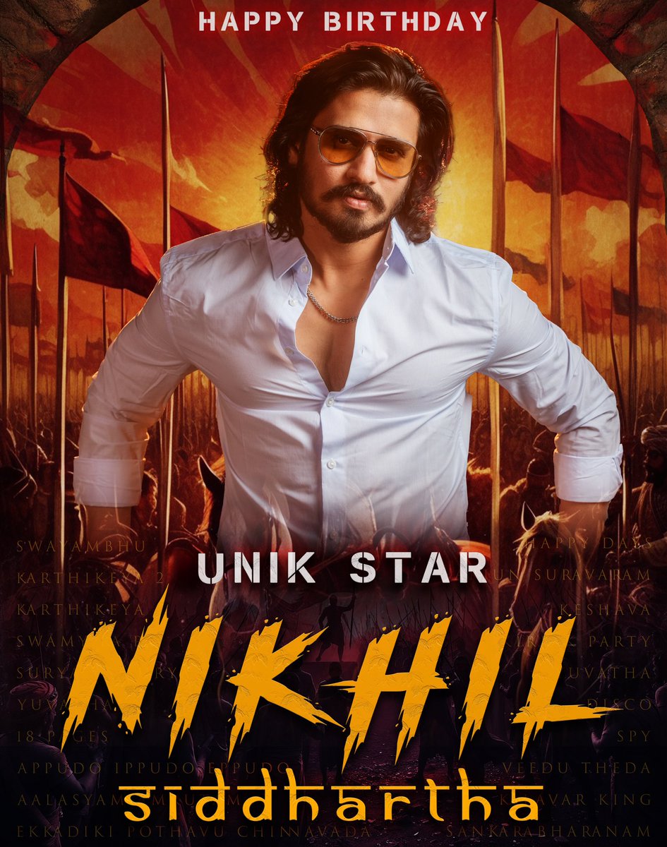 Eluru Sreenu (@iamelurusreenu) on Twitter photo Happy to Release Talented & Successful Hero Unik star ⭐️ @actorNikhil Birthday CDP
Presenting the #NikhilBirthdayCDP
Happy Birthday, <a href="/actor_Nikhil/">Nikhil Siddhartha</a> May you continue to rise, shine, and break new ground!
#HBDNikhilSiddhartha
#NikhilBirthdayCDP
#HappyBirthdayUnikStarNikhil Happy to Release Talented & Successful Hero Unik star ⭐️ @actorNikhil Birthday CDP
Presenting the #NikhilBirthdayCDP
Happy Birthday, <a href="/actor_Nikhil/">Nikhil Siddhartha</a> May you continue to rise, shine, and break new ground!
#HBDNikhilSiddhartha
#NikhilBirthdayCDP
#HappyBirthdayUnikStarNikhil