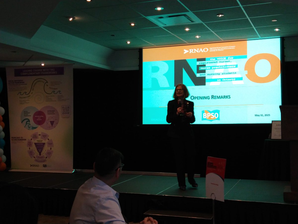 So wonderful to start the day at the <a href="/RNAO/">RNAO</a> Clinical Best Practice Guideline Institute. Two day event of learning and sharing about BPG implementation and engaging teams towards improved person, family, staff and organizational impact. <a href="/DorisGrinspun/">Dr. Doris Grinspun 🇨🇦 RN, PhD, FAAN, O.ONT</a> <a href="/Julia__Fine/">Julia</a>