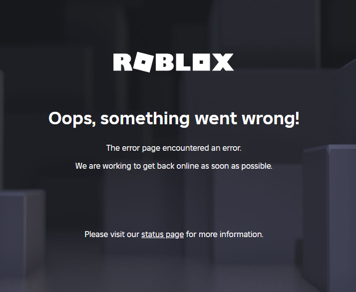 PageBoiKing's tweet photo. Roblox is down...
even the logo changed...
all because of a freaking garden game https://t.co/rkicAc1vmG