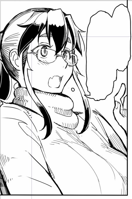 コマの外へ
でかいおっぱいを想像させたい
のだ 