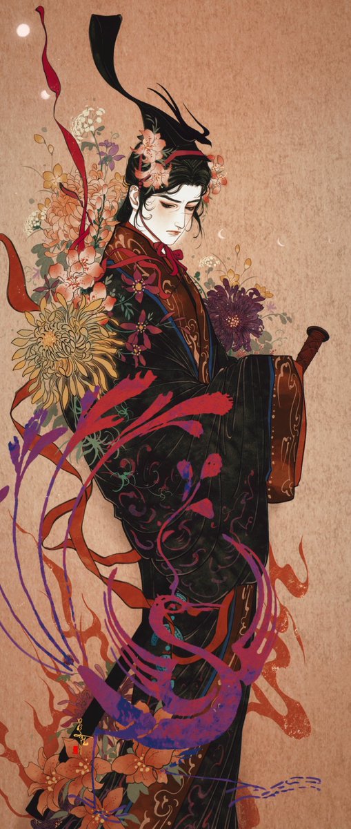 LuDanling's tweet image. 佩缤纷其繁饰兮 
芳菲菲其弥章