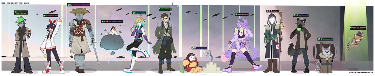 BraeburnTheBeef's tweet photo. I DREW ALL MY MODS AS A THANK YOU FOR TAKING CARE OF ME AFTER ALL THIS TIME

I LOVE EACH AND EVERY ONE OF YOU GUYS 🩵🩵🩵
#TemporalArchives https://t.co/Zk9xIF2xt2
