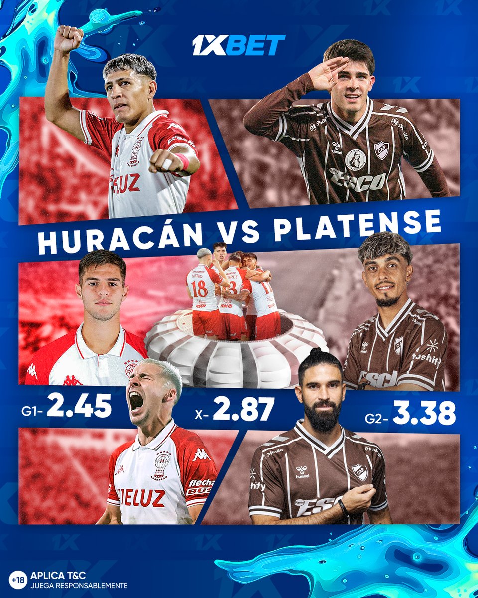 ¡Hoy tendremos campeón! 🏆

#Huracan y #Platense definen el título en el #Apertura2025 😉

¡Que final nos espera! Elegí al ganador en #1XBET 👉 cropped.link/hurvsplatw