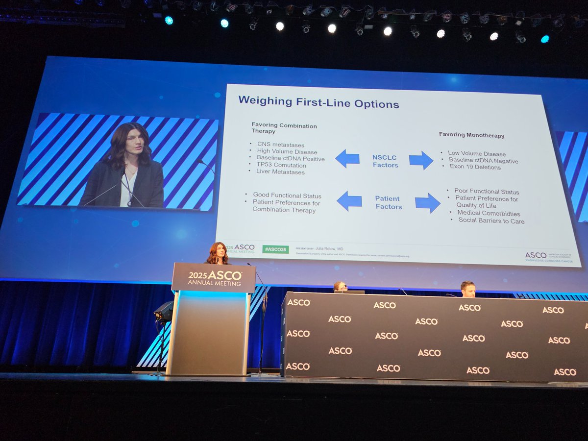 Hidehito HORINOUCHI (@hhorinouchi) on Twitter photo 🆕 #ASCO25 🆙
☑️Tough Choices: Front-Line Treatment Dilemmas in EGFR Metastatic Non–Small Cell Lung Cancer
🔥Osimertinib Alone as Front-Line Therapy
🎙️ <a href="/JuliaRotow/">Julia Rotow MD</a>
<a href="/OncoAlert/">OncoAlert</a> <a href="/ASCO/">ASCO</a> <a href="/EGFRResisters/">EGFR Resisters</a>
meetings.asco.org/2025-asco-annu… 🆕 #ASCO25 🆙
☑️Tough Choices: Front-Line Treatment Dilemmas in EGFR Metastatic Non–Small Cell Lung Cancer
🔥Osimertinib Alone as Front-Line Therapy
🎙️ <a href="/JuliaRotow/">Julia Rotow MD</a>
<a href="/OncoAlert/">OncoAlert</a> <a href="/ASCO/">ASCO</a> <a href="/EGFRResisters/">EGFR Resisters</a>
meetings.asco.org/2025-asco-annu…