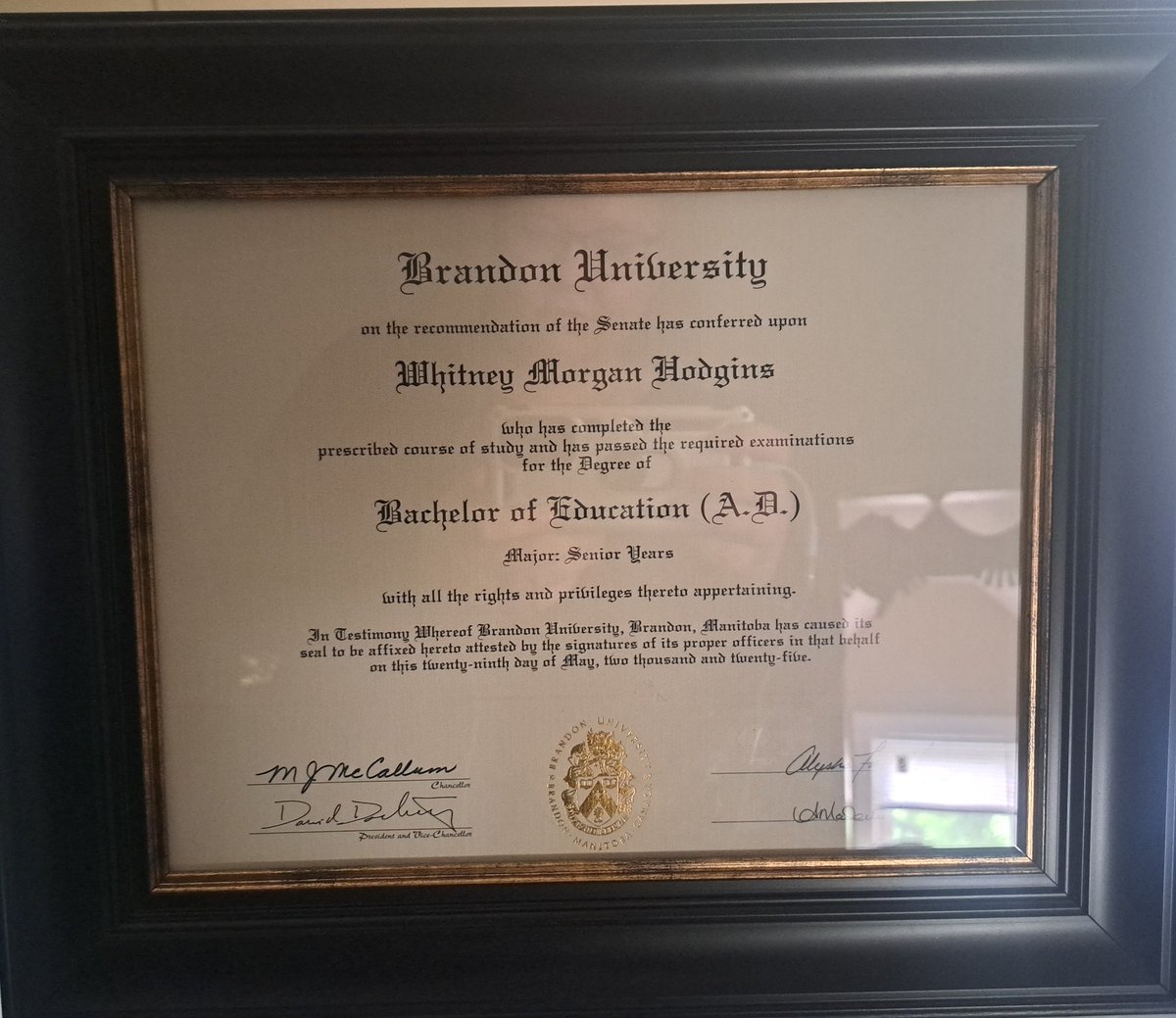This has been a busy week for me as I crossed the stage to obtain my Bachelor's of Education degree from <a href="/BrandonUni/">Brandon University</a>! To say it's been a journey is an understatement but I look forward to what the future holds. Next stop teaching in my own classroom!