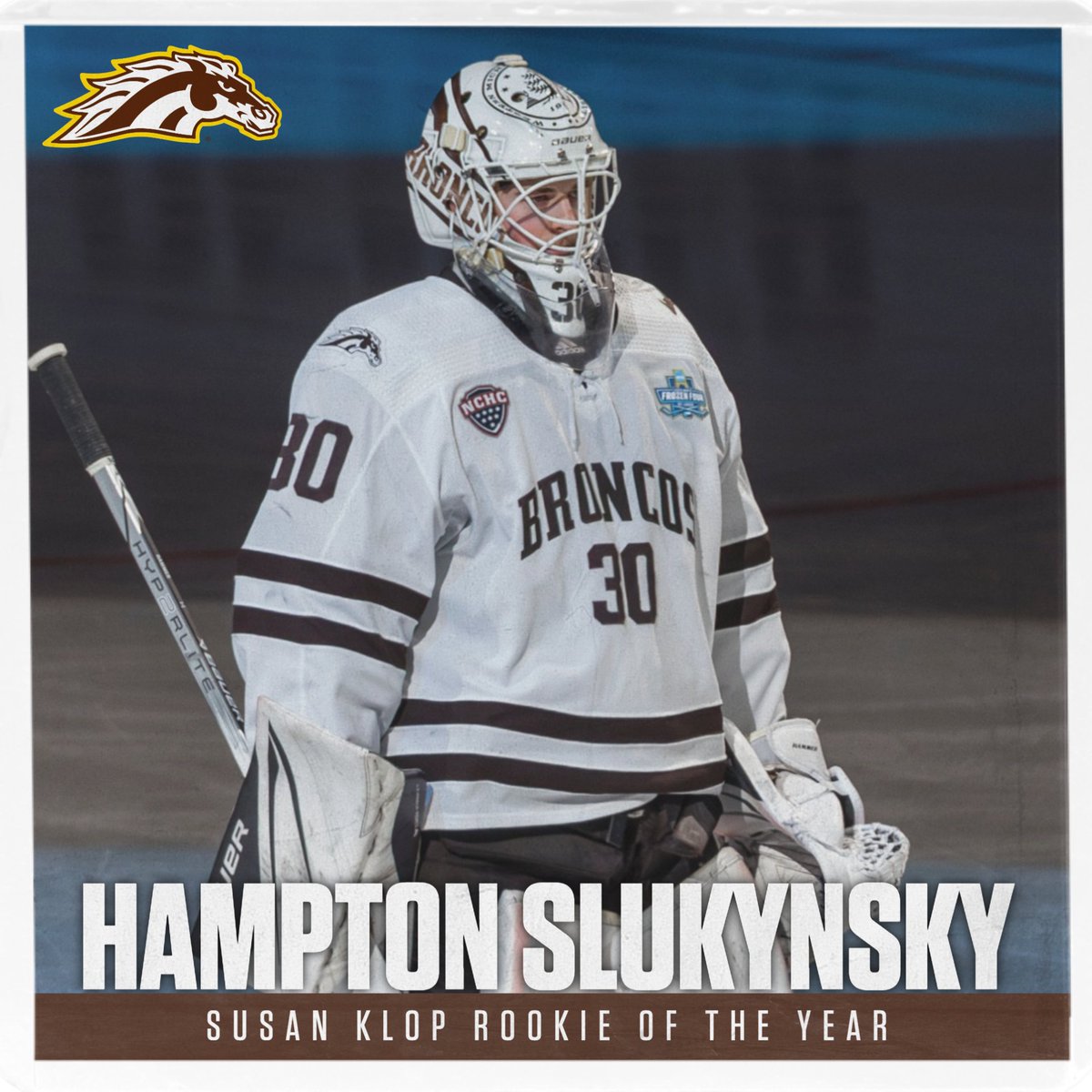 The best goalie in the country! Hammer was dominant throughout the year, leading us to a National Championship!   

#BroncosReign