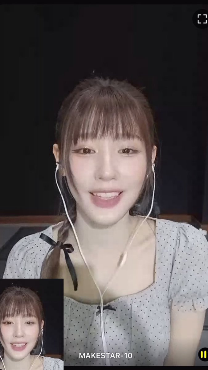 aurumgi's tweet photo. ♡ 250531  ˖ ་ 💭 
미연 1:1 메이크스타 영통! 

so happy to be able to talk with her again <3

I-DLE IS A GOOD THING 
#GoodThingOUTNOW 
#IDLE_WEAREOUTNOW 
#미연 #MIYEON #아이들 https://t.co/I0yvrBoUdS
