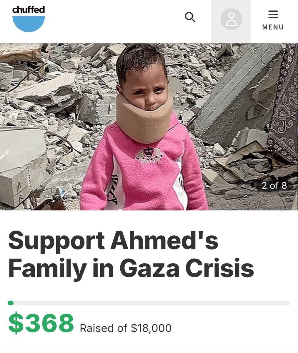Olive 🌿 (@oliveegirl) on Twitter photo I don't know why but <a href="/HdadAhmed27711/">Ahmed | Gaza 🇵🇸🍉</a> is not getting donations 😕
His campaign has been up for a long time and barely anyone donates.
Link: chuffed.org/project/131096…
Please follow him and donate I don't know why but <a href="/HdadAhmed27711/">Ahmed | Gaza 🇵🇸🍉</a> is not getting donations 😕
His campaign has been up for a long time and barely anyone donates.
Link: chuffed.org/project/131096…
Please follow him and donate