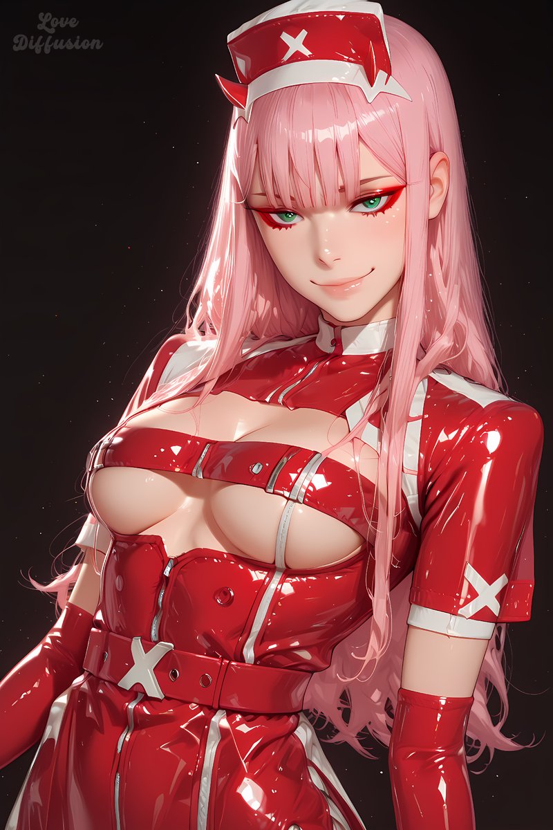 LoveDiffusion_'s tweet photo. Darling, your pulse is racing!
Don’t worry, nurse Zero Two is here to take care of you. 💋❤️‍🔥

#ZeroTwo #AnimeVibes #NurseCosplay #AnimeSeduction #FemmeFatale #VisualCrush #DarlingInTheFranxx  #AnimeNurse #AIfanart https://t.co/u8GGqd6Vo0
