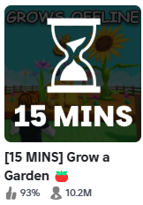 AyushmanBros's tweet photo. GROW A GARDEN SUCCESSFULLY PASSED 10M CONCURRENT PLAYERS! #ROBLOX #GrowaGarden https://t.co/N1LeXp5tFj