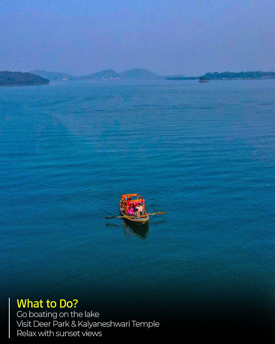 VisitJharkhand's tweet photo. One District. One Gem.
Dhanbad isn't just coal—it’s home to Maithon Dam! Just 48 km from the city, this scenic spot offers boating, sunset views & a deer park.
Perfect for a peaceful road trip! 🌊🛶
#MaithonDam #VisitJharkhand #DhanbadDiaries #OneDistrictOneGem
@HemantSorenJMM https://t.co/R6lT0a8CJD