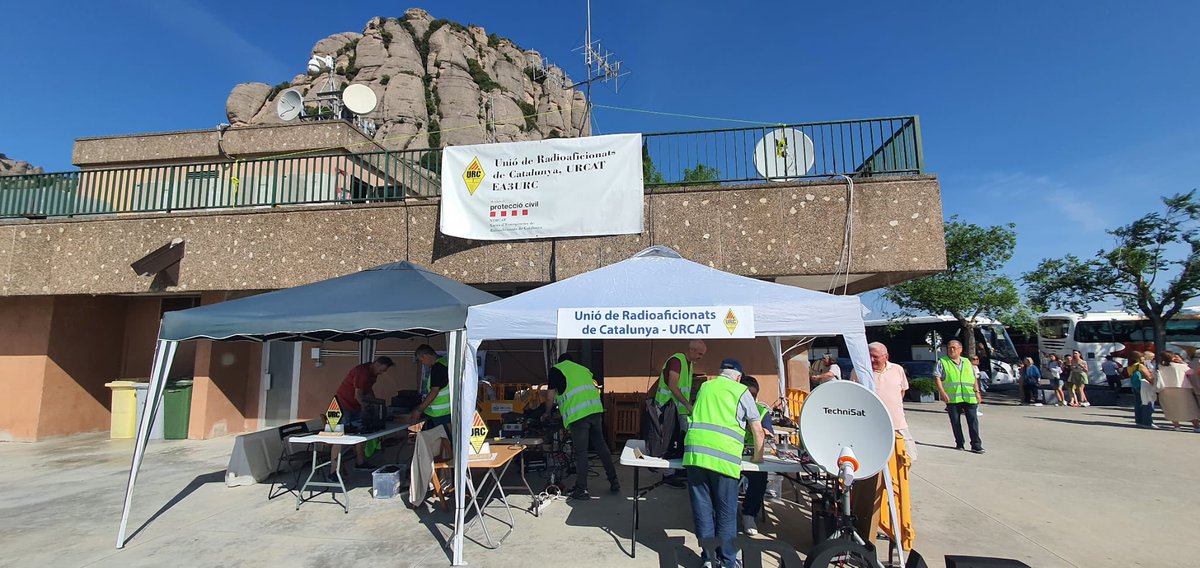 Activita de ràdio. Mil’lenari de Montserrat #urcat #hamradio #radioamateur