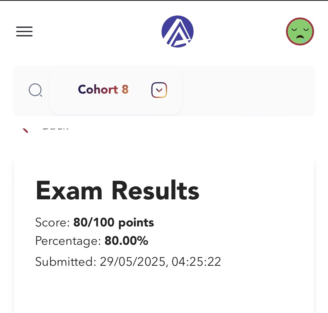 henrry2_0's tweet image. 80% on my last exam…. Not my best but this fuels me to push harder and aim for even more on the next one. We can make it happen 💪

#axia #axiaafrica #Cybersecurity