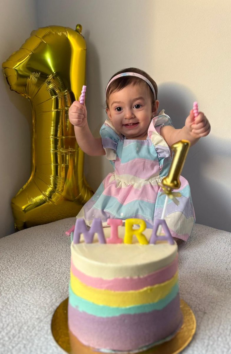 I don’t want to deprive Mira’s loved ones of the joy of her new year.
Mira is now one year old — to everyone who loves her and smiles when she smiles, she loves you too.
I made her a cake
Please… keep supporting her. 💖

gofund.me/386a8cb4
