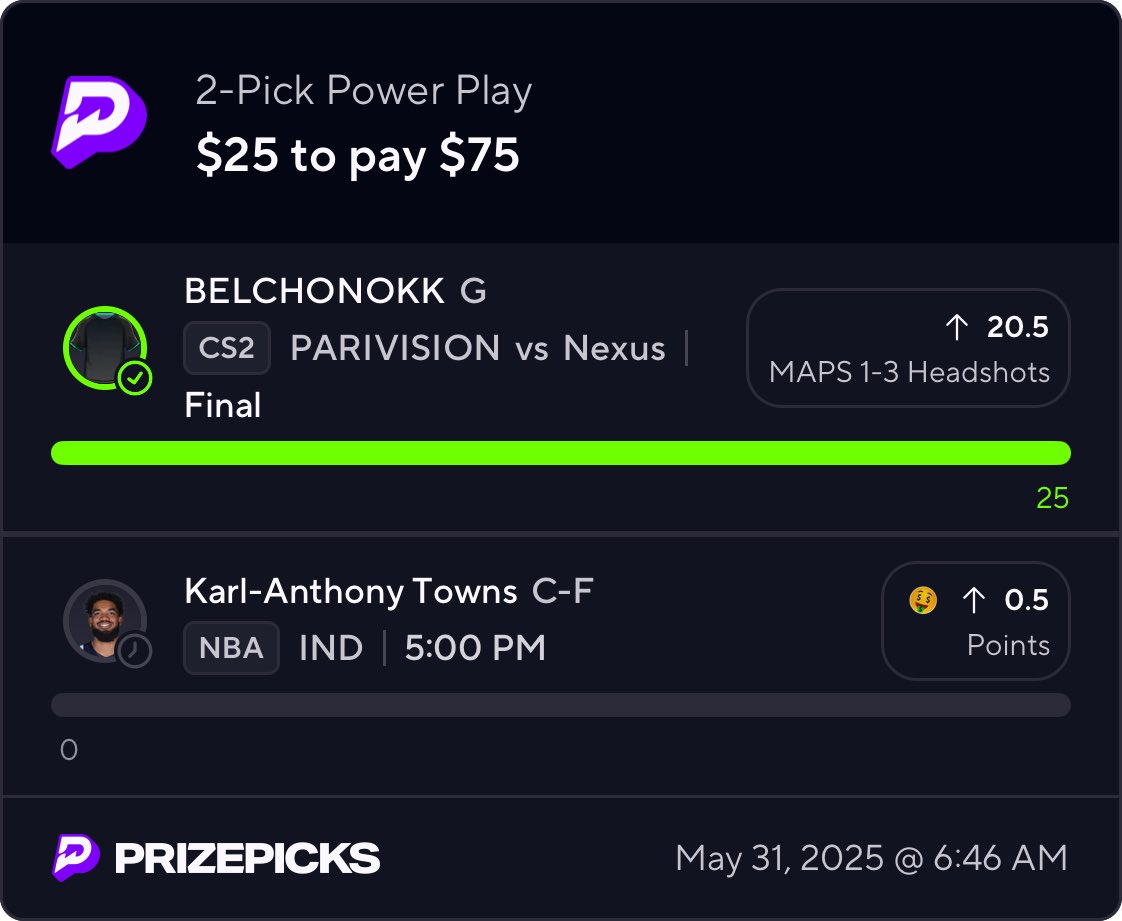 RS3Props's tweet image. ✅ 

#GamblingX | #PrizePicks | #Underdog| #CS2| #eSports