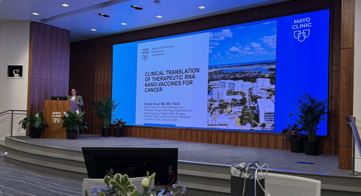 Natalie Silver MD, MS, FACS-DrSilverLab (@nataliesilvermd) on Twitter photo Thank you <a href="/DoctorQMd/">Dr. Alfredo QuiƱones-Hinojosa</a> and program organizers for allowing me to share our translational work in therapeutic RNA vaccines for cancer at the Mayo Clinic RNA Discoveries and Therapeutics Conference 2025. What an exciting and inspiring few days it has been! <a href="/CleClinicHNI/">Cleveland Clinic Otolaryngology-Head/Neck Surgery</a> Thank you <a href="/DoctorQMd/">Dr. Alfredo QuiƱones-Hinojosa</a> and program organizers for allowing me to share our translational work in therapeutic RNA vaccines for cancer at the Mayo Clinic RNA Discoveries and Therapeutics Conference 2025. What an exciting and inspiring few days it has been! <a href="/CleClinicHNI/">Cleveland Clinic Otolaryngology-Head/Neck Surgery</a>