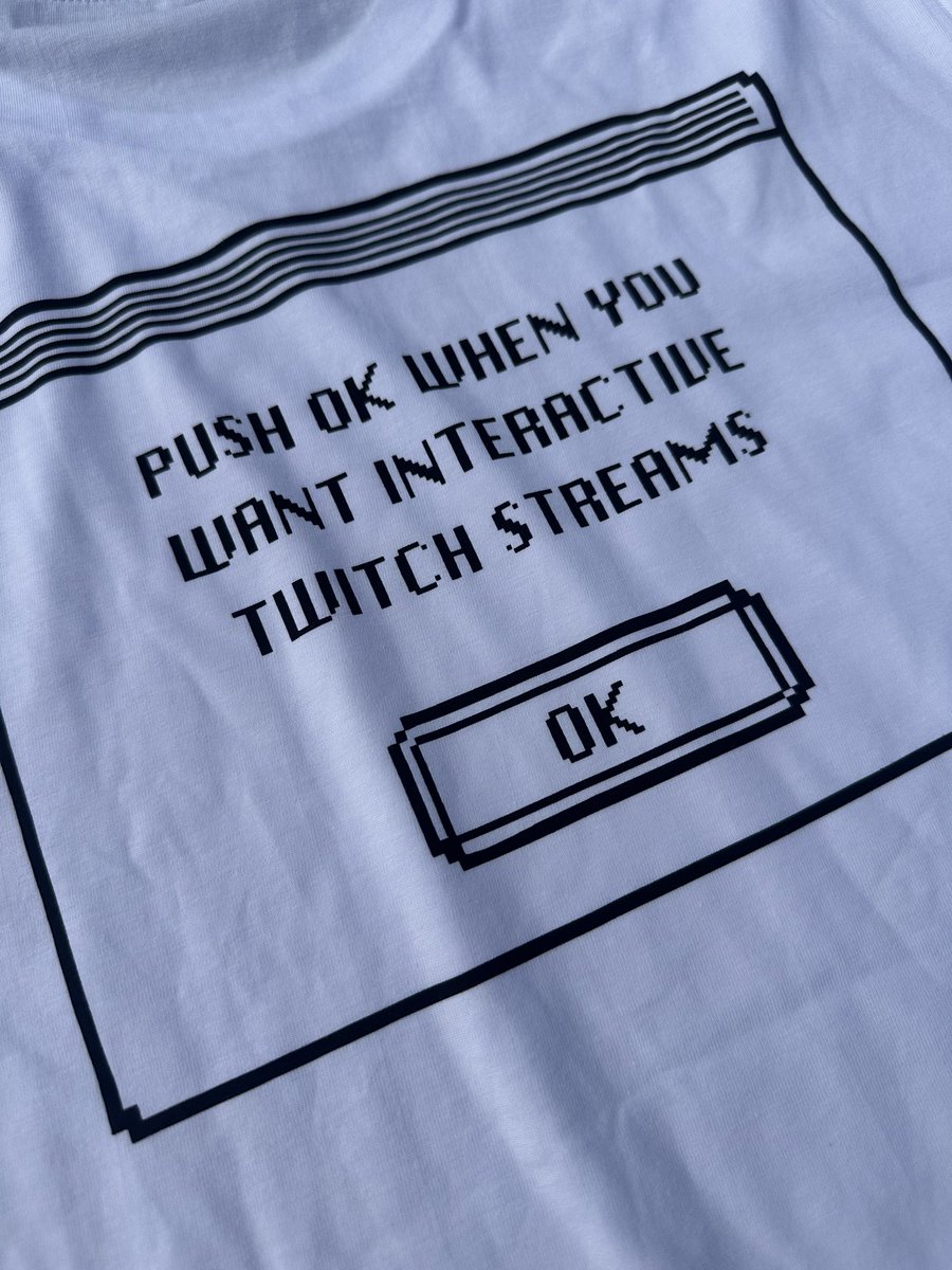 > walk around #twitchcon in this tshirt
> get poked in the back by a streamer
> stare at her in confusion

there is a reason we are focusing on virtual interaction