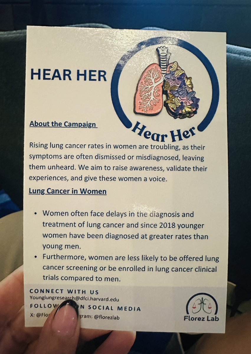 Narjust Florez, MD, FASCO (@narjustflorezmd) on Twitter photo #HearHer is at #ASCO25 - n=200 ONLY
Stop me ā or <a href="/Florez_Lab/">#FlorezLab</a> team for yours
Because lung cancer is a disease of WOMEN
<a href="/YoungLungCancer/">Young Lung Cancer Initiative</a> <a href="/OncoAlert/">OncoAlert</a> <a href="/OncBrothers/">Oncology Brothers</a> <a href="/ASCO/">ASCO</a> #HearHer is at #ASCO25 - n=200 ONLY
Stop me ā or <a href="/Florez_Lab/">#FlorezLab</a> team for yours
Because lung cancer is a disease of WOMEN
<a href="/YoungLungCancer/">Young Lung Cancer Initiative</a> <a href="/OncoAlert/">OncoAlert</a> <a href="/OncBrothers/">Oncology Brothers</a> <a href="/ASCO/">ASCO</a>