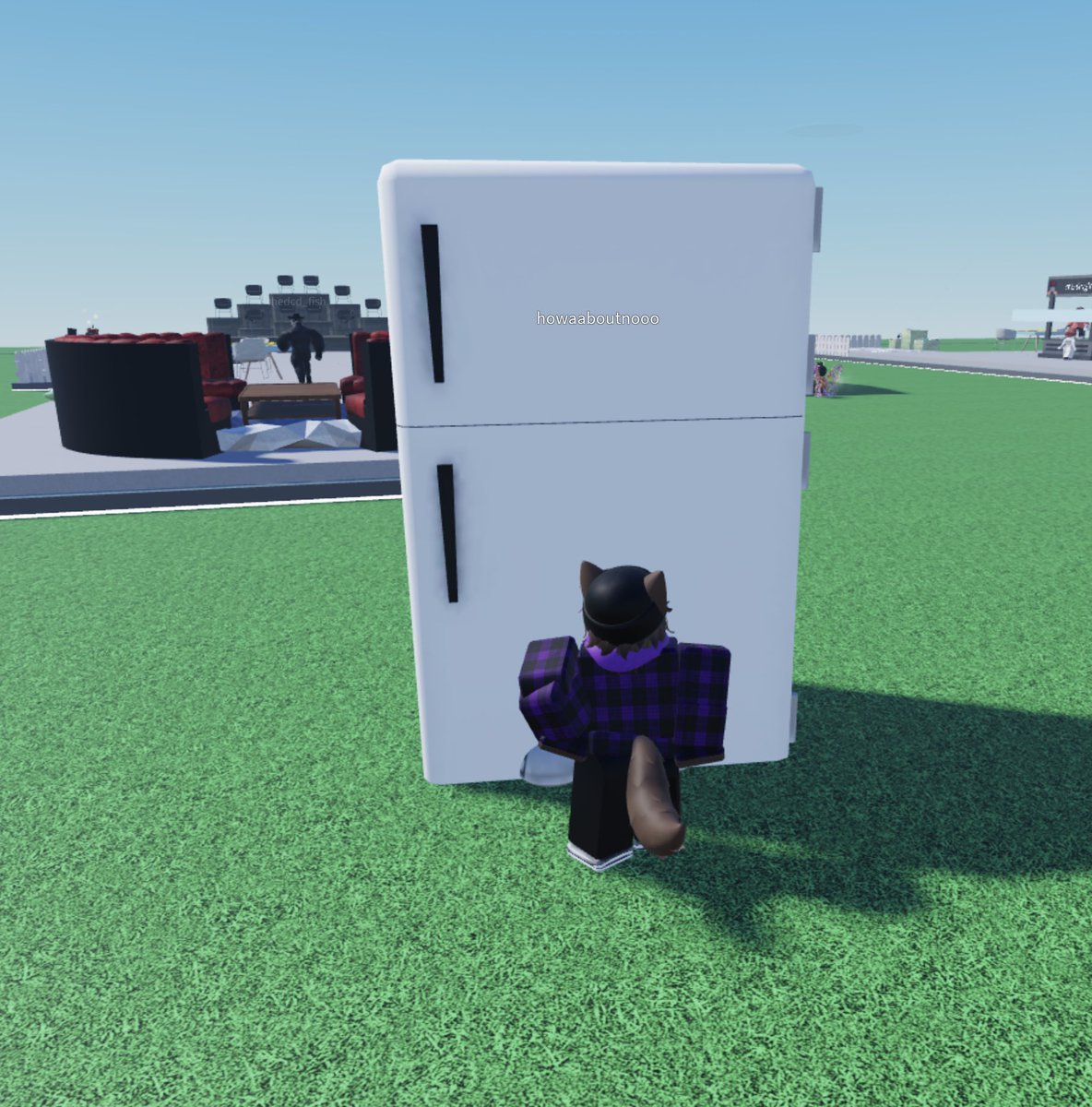 me and my comically large fridge