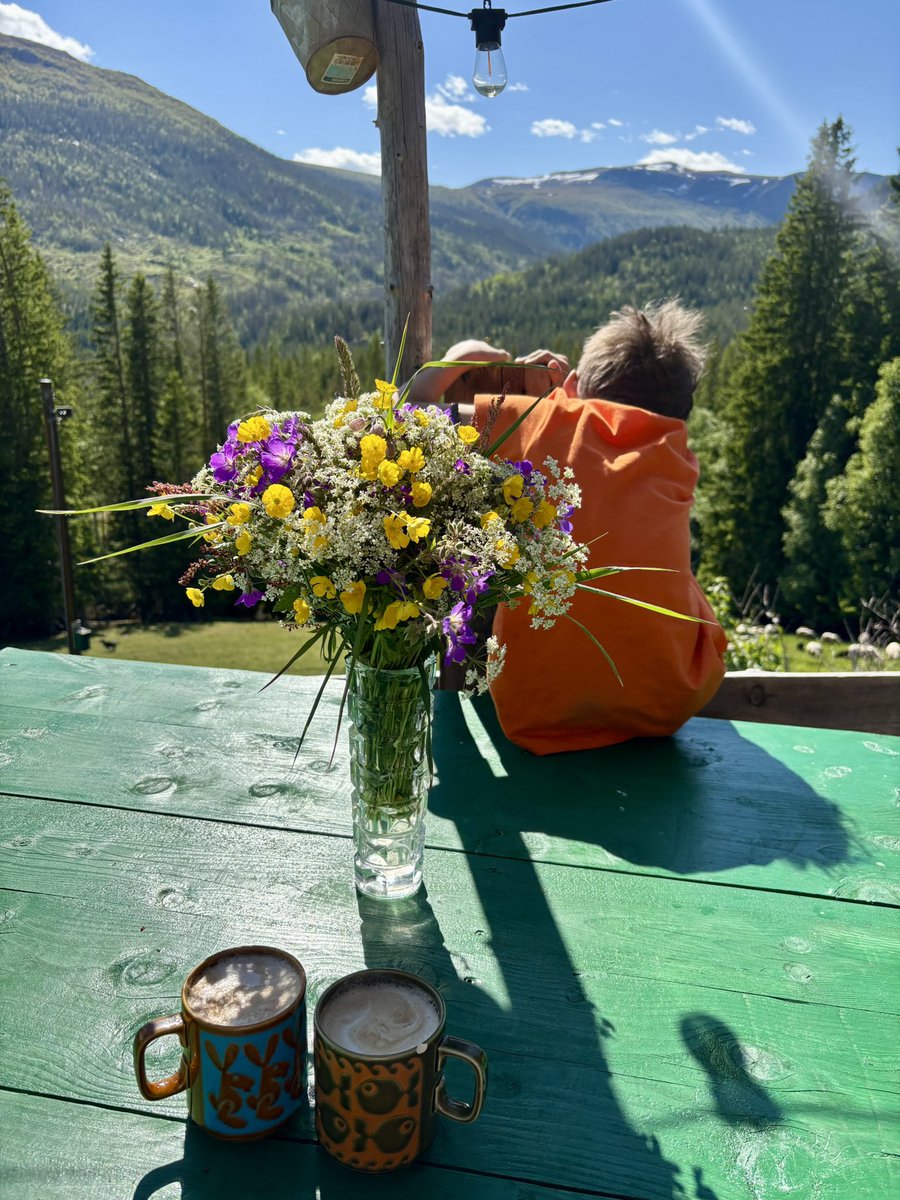 Today in 4 pictures.
Tending graves of relatives because that is important in Norway, moving sheep whilst carrying a lazy lamb, picking wildflowers with my wife and drinking afternoon coffee before I go and repair a few hundred metres of fence.