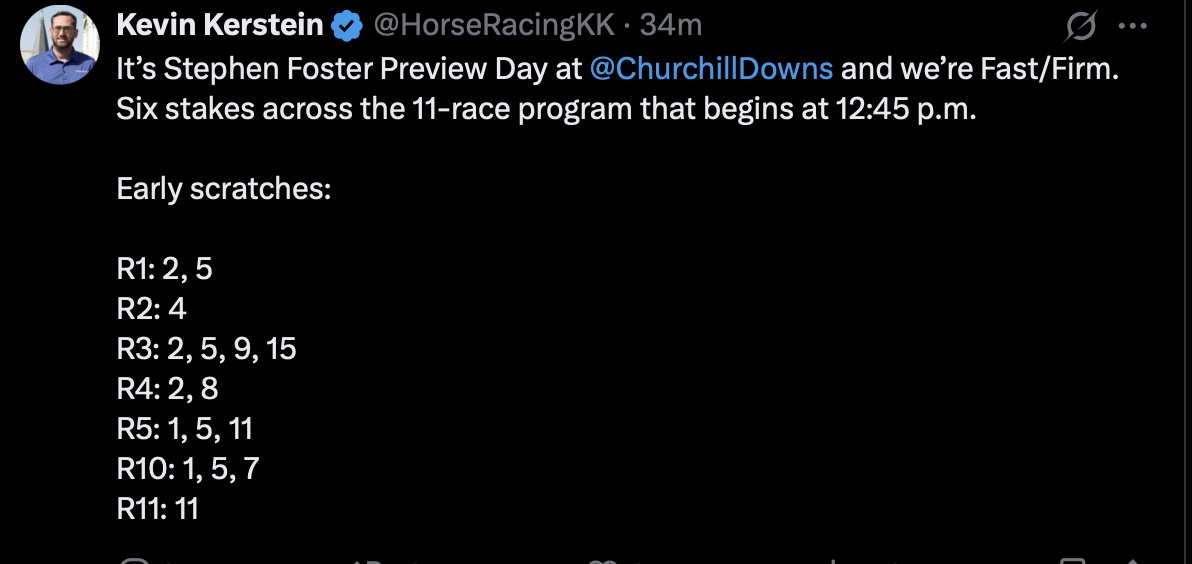Racingwithbruno's tweet photo. Today #withtheworks, strong @ChurchillDowns card plus Valet Parking our latest blog on the racetrack series
https://t.co/ItWlCx3soi https://t.co/EFfTTcE60X