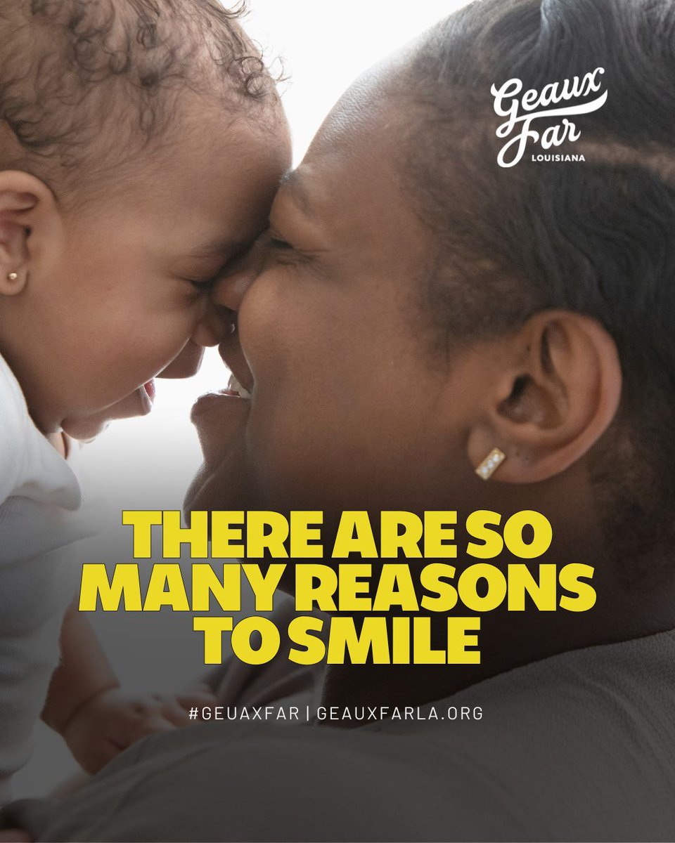 GeauxFarLA's tweet photo. 😊 A child’s smile is powered by love, support, and the community that surrounds them.

This #NationalSmileDay, we’re celebrating every parent, provider, and advocate who makes early childhood brighter—one moment, one milestone, one smile at a time. https://t.co/sSndUxnNyy