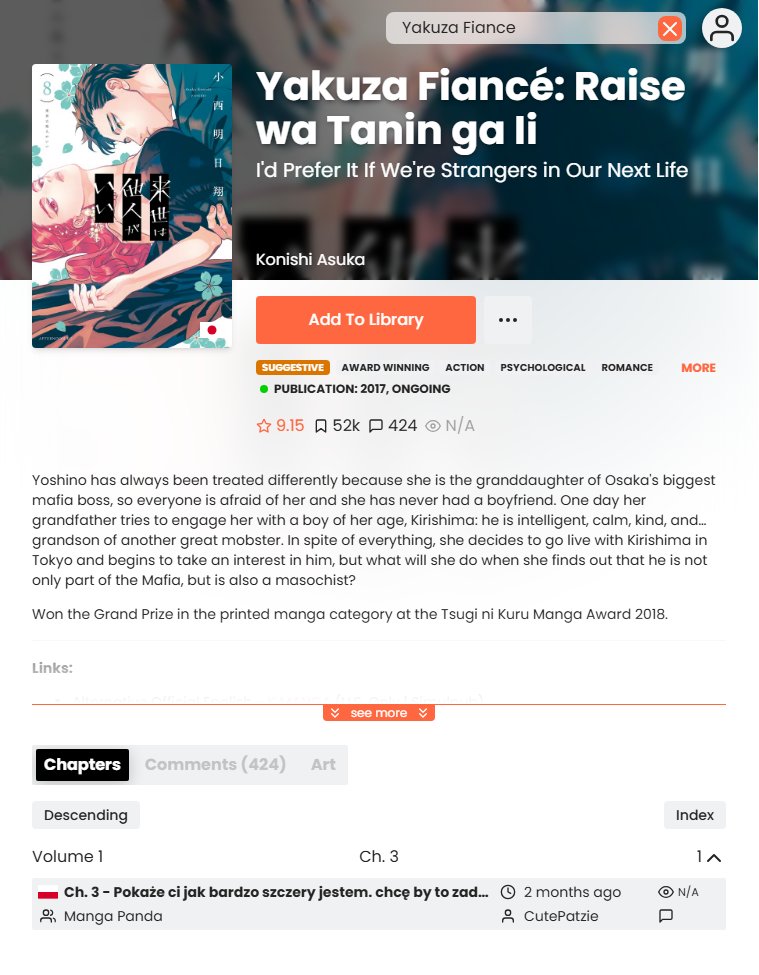 ICYMI: This happened.

We're not suprised, but it's a bit disappointing since the anime just got a dub recently and we hoped our scans would encourage people to buy the manga.

Anyway, give us a like if you'd like to join our Discord and chat about this amazing manga. xo JBS