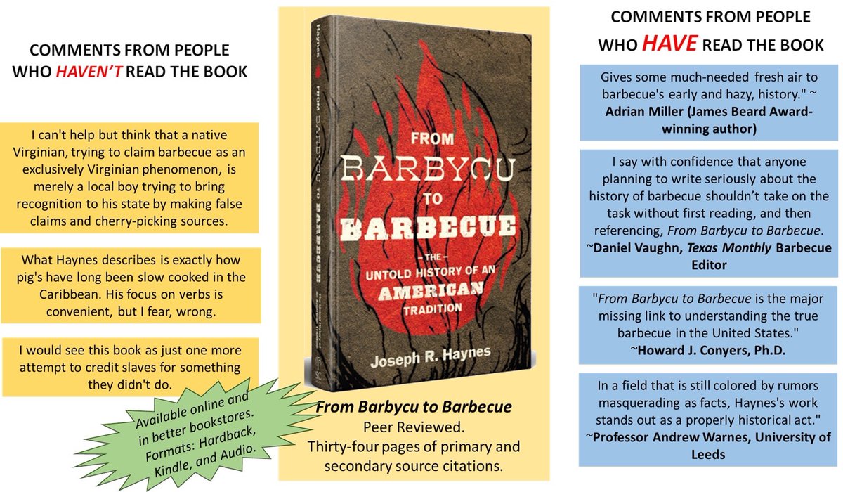If you are interested in the history of BBQ or history in general, this book is for you. If you haven't read it, you don't know what you are missing.

#BBQ 
#summerreading
