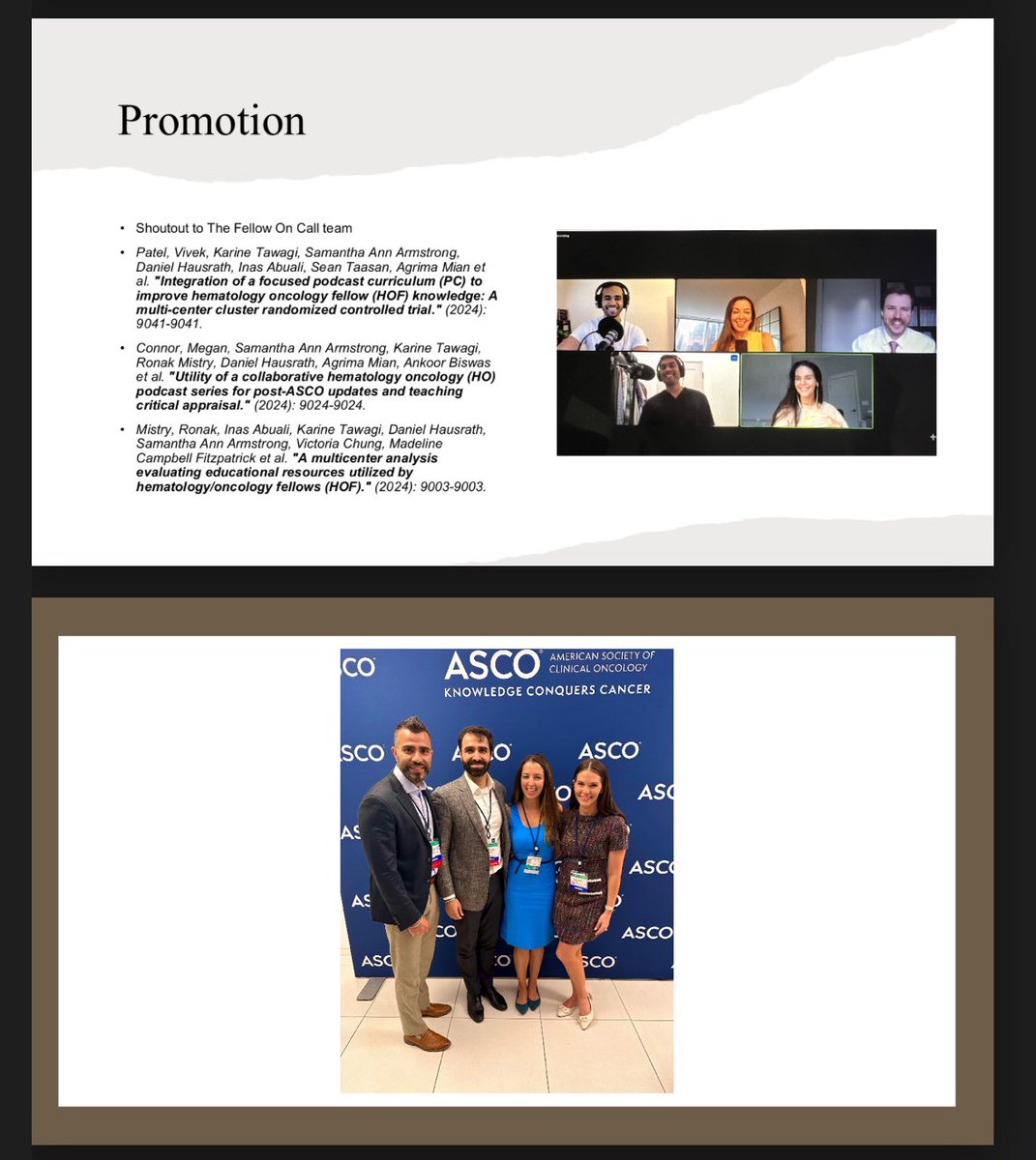 TwoOncDocs (@twooncdocs) on Twitter photo Honored to be invited for the <a href="/OncMedEdCoP/">ASCO OncMedEdCoP</a> Keynote this AM w/ <a href="/OncBrothers/">Oncology Brothers</a>!
We discussed why, how, balance, topics, branding, research (podcast curriculum with <a href="/TheFellowOnCall/">The Fellow On Call</a> to be presented at 1:15PM today), promotion, the changing landscape of med ed & digital ed
#ASCO25 Honored to be invited for the <a href="/OncMedEdCoP/">ASCO OncMedEdCoP</a> Keynote this AM w/ <a href="/OncBrothers/">Oncology Brothers</a>!
We discussed why, how, balance, topics, branding, research (podcast curriculum with <a href="/TheFellowOnCall/">The Fellow On Call</a> to be presented at 1:15PM today), promotion, the changing landscape of med ed & digital ed
#ASCO25