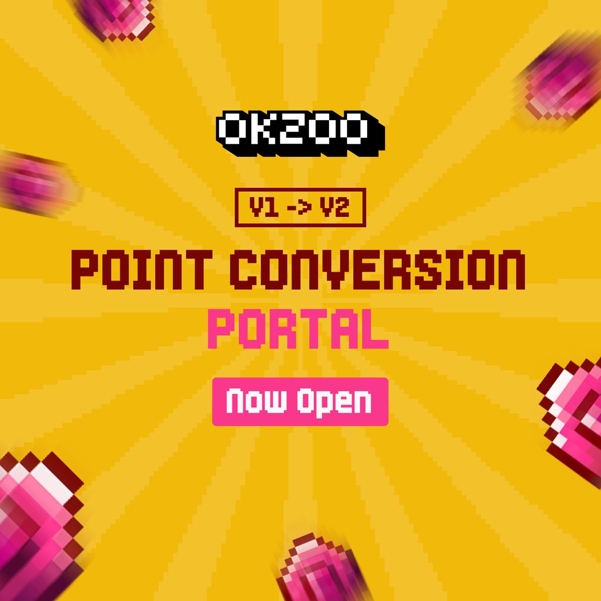 Point Conversion Portal Now Open

Transfer your Pets V1 rewards to V2 at: portal.okzoo.app