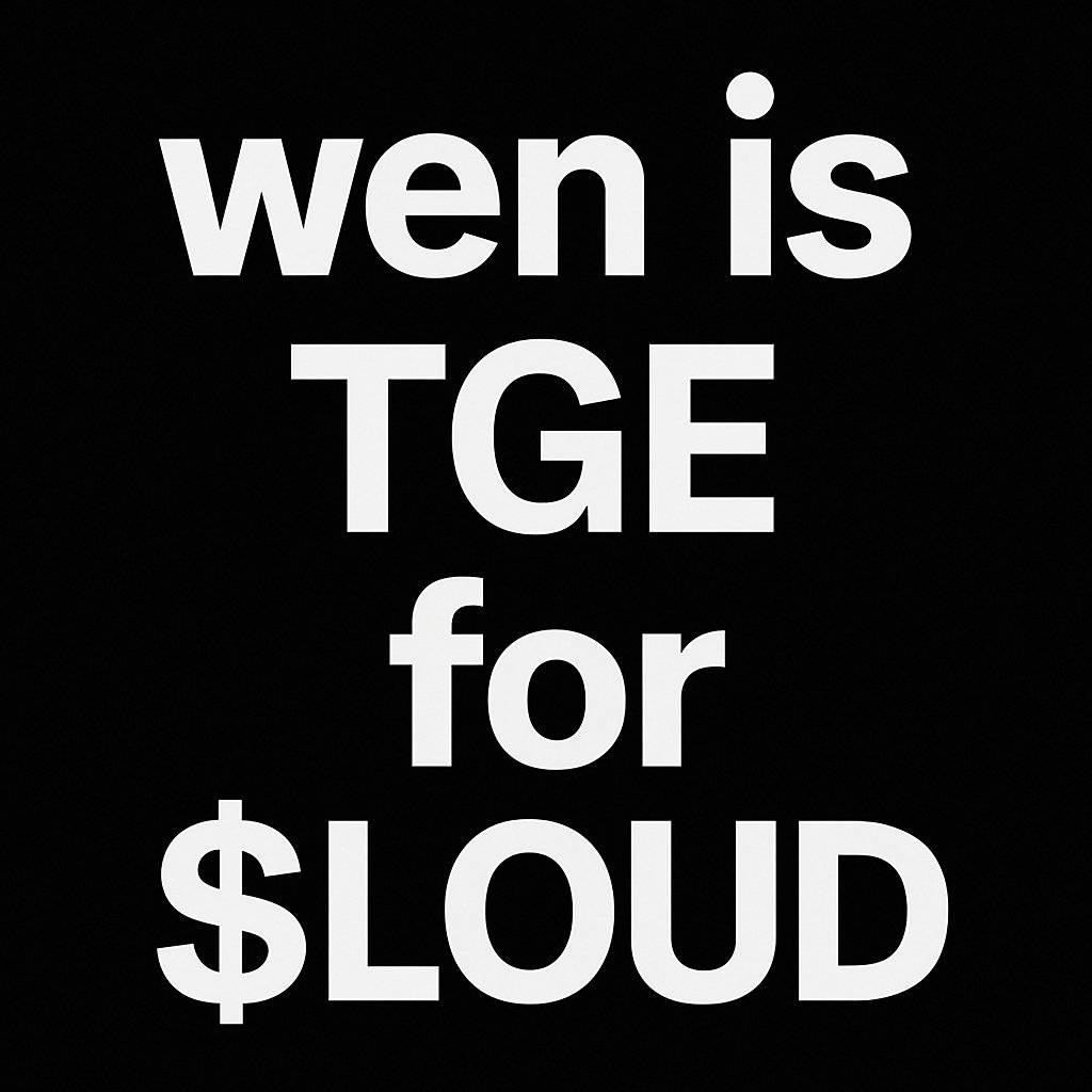 Everyone asking: “wen TGE $LOUD??” 😵‍💫

Answer: No TGE / listing info yet.

But here’s what matters today 👇

🔥 $LOUD IAO starts TODAY in solana <a href="/stayloudio/">Loud!</a>
🔹 Phase 1: 3pm UTC (2h long)
🔹 Phase 2: right after
💸 Just need 0.2 SOL in your wallet

If you’re eligible =  $$$
If