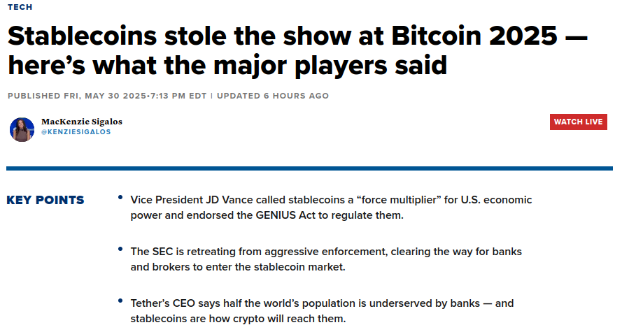 Blockchain has so far failed at convincing the public to use decentralized alternatives for fiat.

Blockchain has succeeded at expanding dollar dominance via stable coins which are centralized, easily tracked and traced, can be frozen or destroyed in your account, and are backed