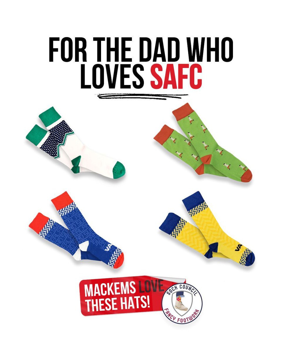 Sock Council (@sockcouncil) on Twitter photo π΄βͺοΈ Socks for Sunderland fans looking up!
sockcouncil.com/product-tag/...
Inspired by classic kits, history & from Β£5.99, a bargain!
#SAFC <a href="/RokerReport/">Roker Report</a> <a href="/SAFC_NYorkshire/">SAFC North Yorkshire</a> π΄βͺοΈ Socks for Sunderland fans looking up!
sockcouncil.com/product-tag/...
Inspired by classic kits, history & from Β£5.99, a bargain!
#SAFC <a href="/RokerReport/">Roker Report</a> <a href="/SAFC_NYorkshire/">SAFC North Yorkshire</a>