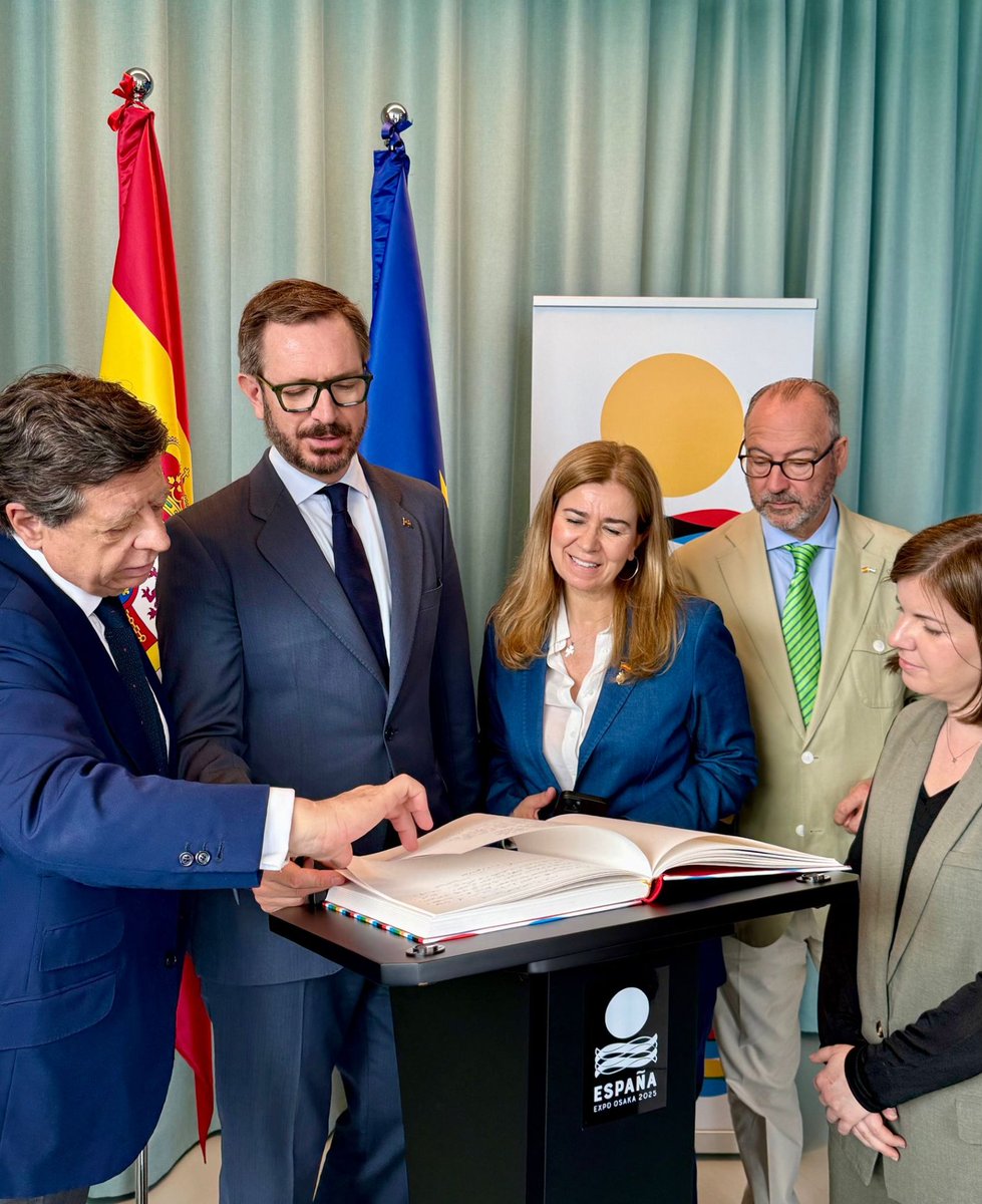 Acción Cultural AC/E (@acecultura) on Twitter photo 🇪🇸 El Pabellón de España en la <a href="/expo2025japan/">Expo 2025 Osaka Kansai</a> sigue recibiendo visitas institucionales
🤝 Hoy ha recibido a una delegación del <a href="/Senadoesp/">Senado de España</a>, que ha podido conocer de primera mano los contenidos y el espacio expositivo. 🇪🇸 El Pabellón de España en la <a href="/expo2025japan/">Expo 2025 Osaka Kansai</a> sigue recibiendo visitas institucionales
🤝 Hoy ha recibido a una delegación del <a href="/Senadoesp/">Senado de España</a>, que ha podido conocer de primera mano los contenidos y el espacio expositivo.