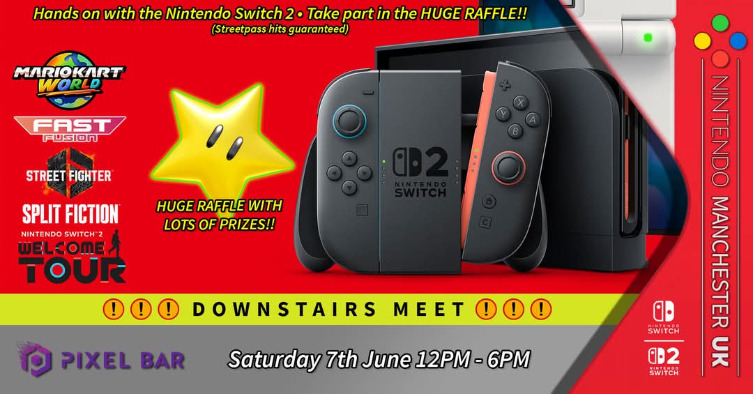 Just a little reminder that our usual meet on the first Sunday of each month has been moved this month from sunday 1st June to saturday 7th June for the switch 2 celebrations check out the Facebook event for more details then we are back to usual again going forward