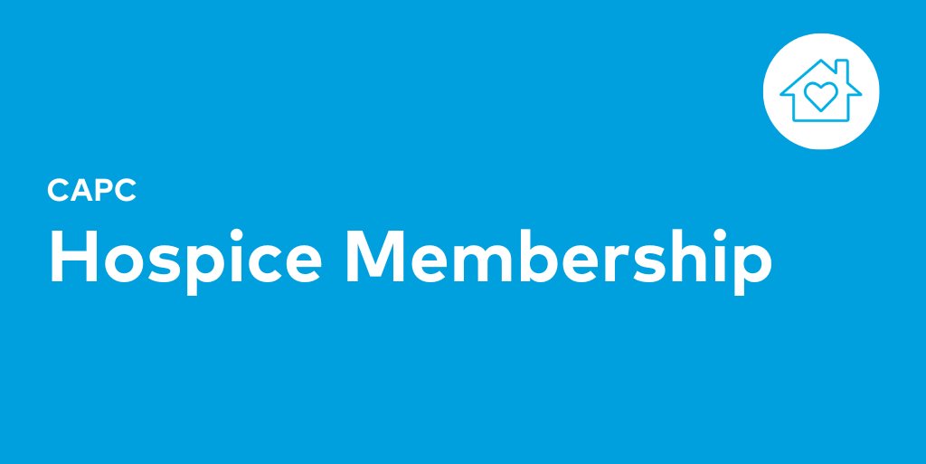 Hospice Membership &gt;&gt; ow.ly/WtHn50TujXS

CAPC has resources specific to the challenges and opportunities that #hospice orgs encounter when designing and delivering upstream #palliativecare. Just one membership fee provides your staff with access to training, tools and more.