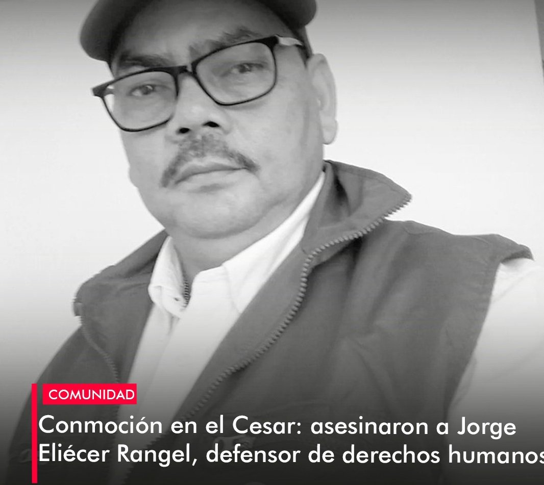 Hoy desde <a href="/HRI_ONG/">Human Rights Internacional</a> repudiamos el vil asesinato del defensor de DDHH en el departamento del Cesar y exigimos Justicia y q su muerte no quede en estadísticas <a href="/PoliciaColombia/">Policía de Colombia</a> <a href="/infopresidencia/">Presidencia Colombia 🇨🇴</a> <a href="/DefensoriaCol/">Defensoría del Pueblo</a> <a href="/ConsejeriaDDHH/">Consejería DDHH 🇨🇴</a> <a href="/CIDH/">CIDH - IACHR</a>