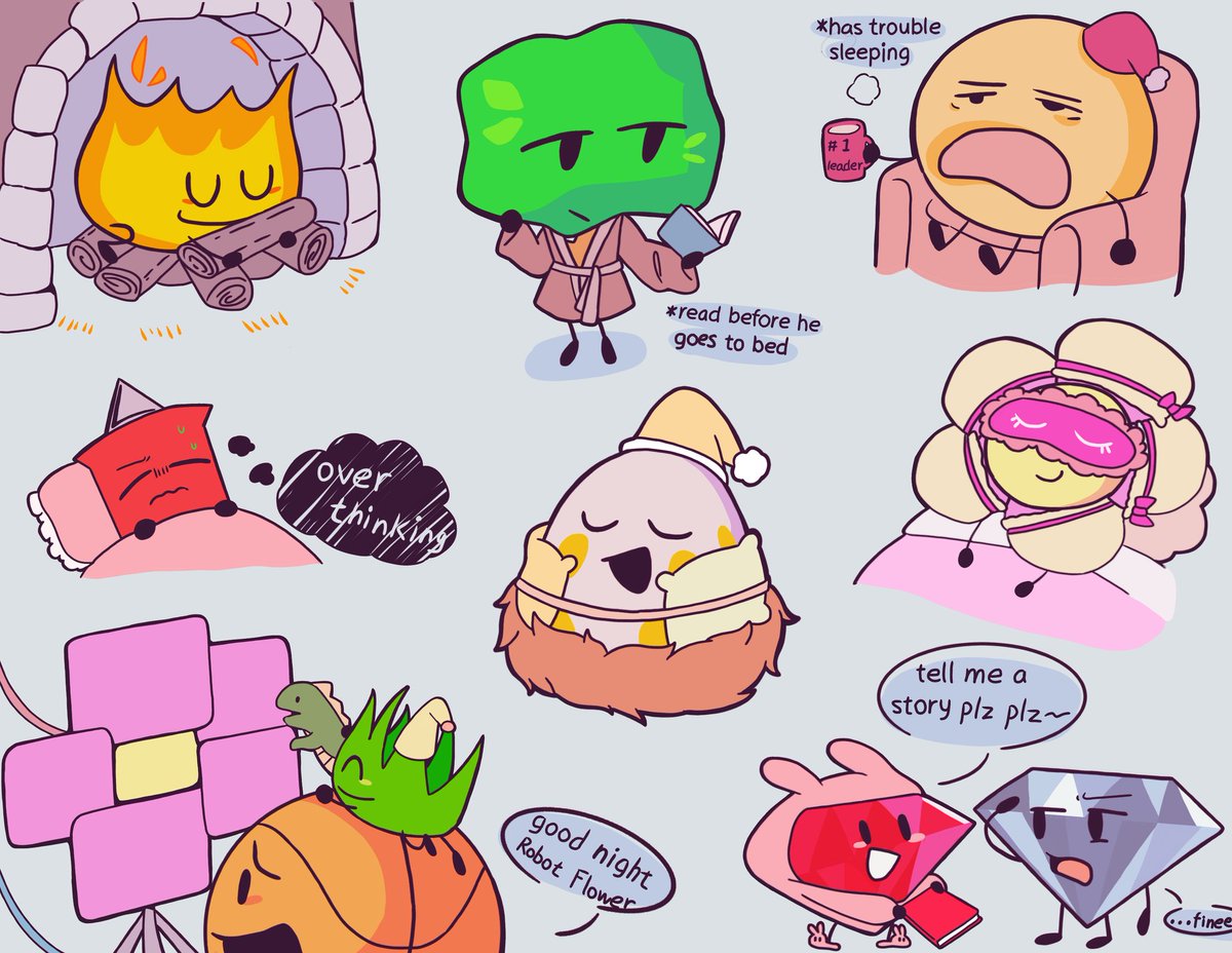 MeetFunFactory's tweet image. #bfdi
bed time🌙
wanna draw more but im too tired to draw