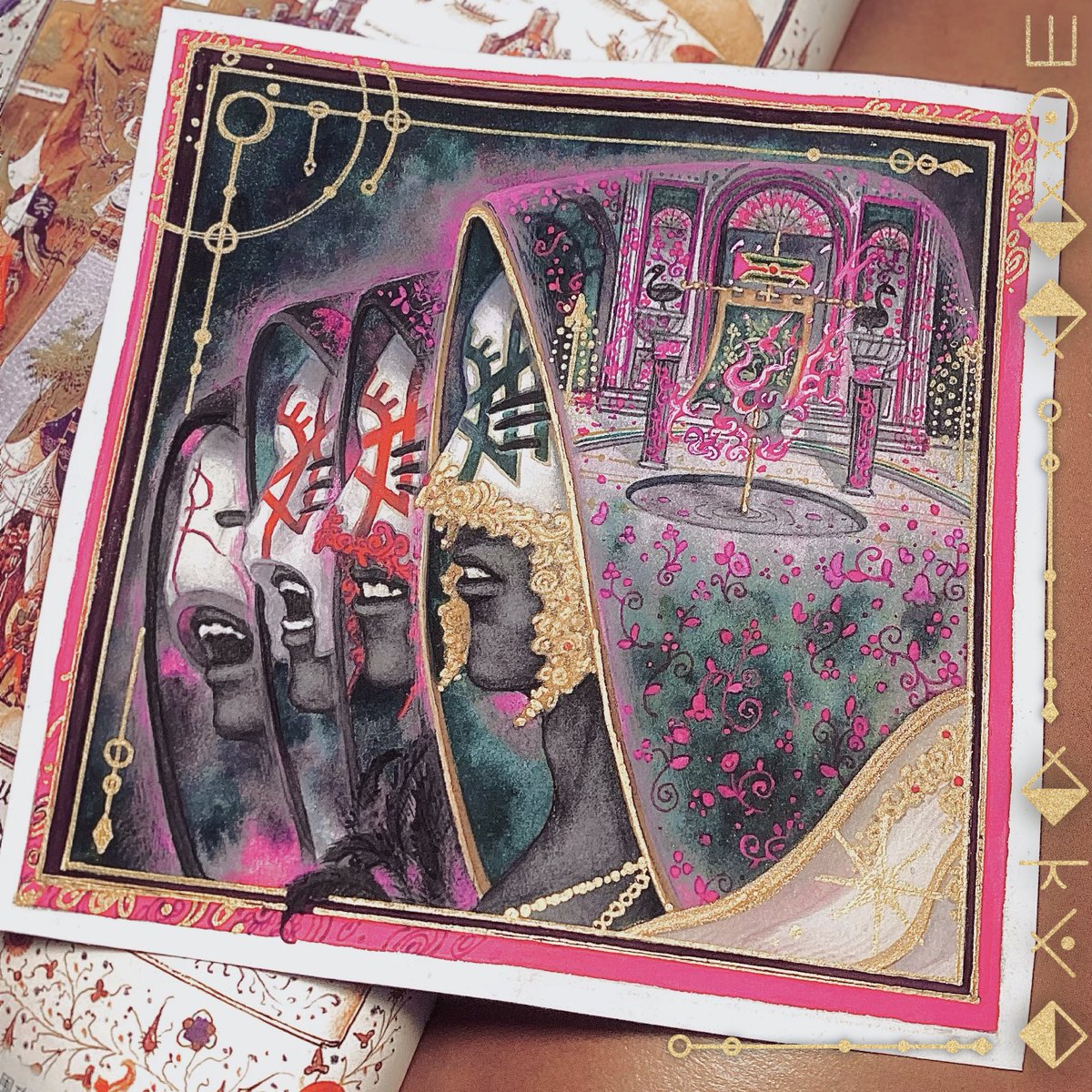 🦩Stride by stride together🦩|  PAST SELF 

#sleeptoken #SleepInArcadia_2025SleepTokenFanartRelay #sleeptokenfanart