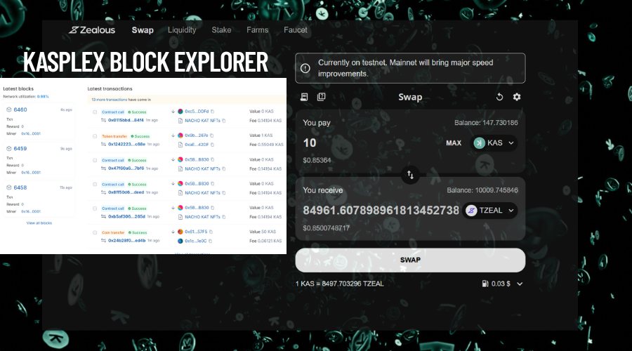 🧵 How to Join Kasplex L2 Testnet + Test Zealous Swap DEX 

Explained with pictures - Made Easy for Everyone! 

No dev skills needed. Just follow the steps below and enjoy testing Kaspa’s  DEX on Layer 2. You will love it !
<a href="/ZealousSwap/">Zealous Swap</a> <a href="/kasplex/">Kasplex</a> 
👇 Let’s go step-by-step 👇