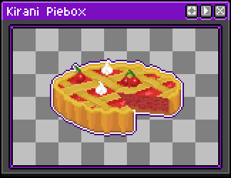 KiraniPiebox's tweet image. Pixel pie, perfectly baked.
Slice missing? That’s scope creep. 🎮🥧
#pixelart #indiegamedev #kiranipiebox