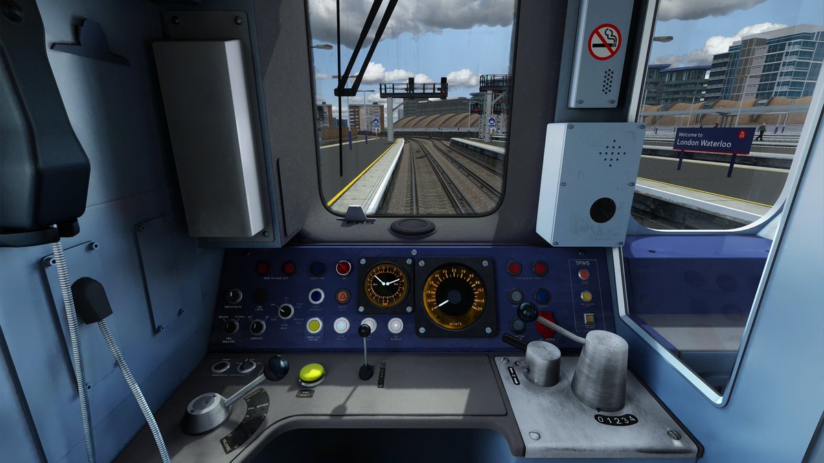 Yawwith's tweet image. So I decided to give the AP Class 455 EP cab a bit of a refresh. Here is a new variant now matching the SWT colour scheme post refurbishment. There will also be a pre-refurbished cab variant to follow in due course. Let me know what you think! (WIP)